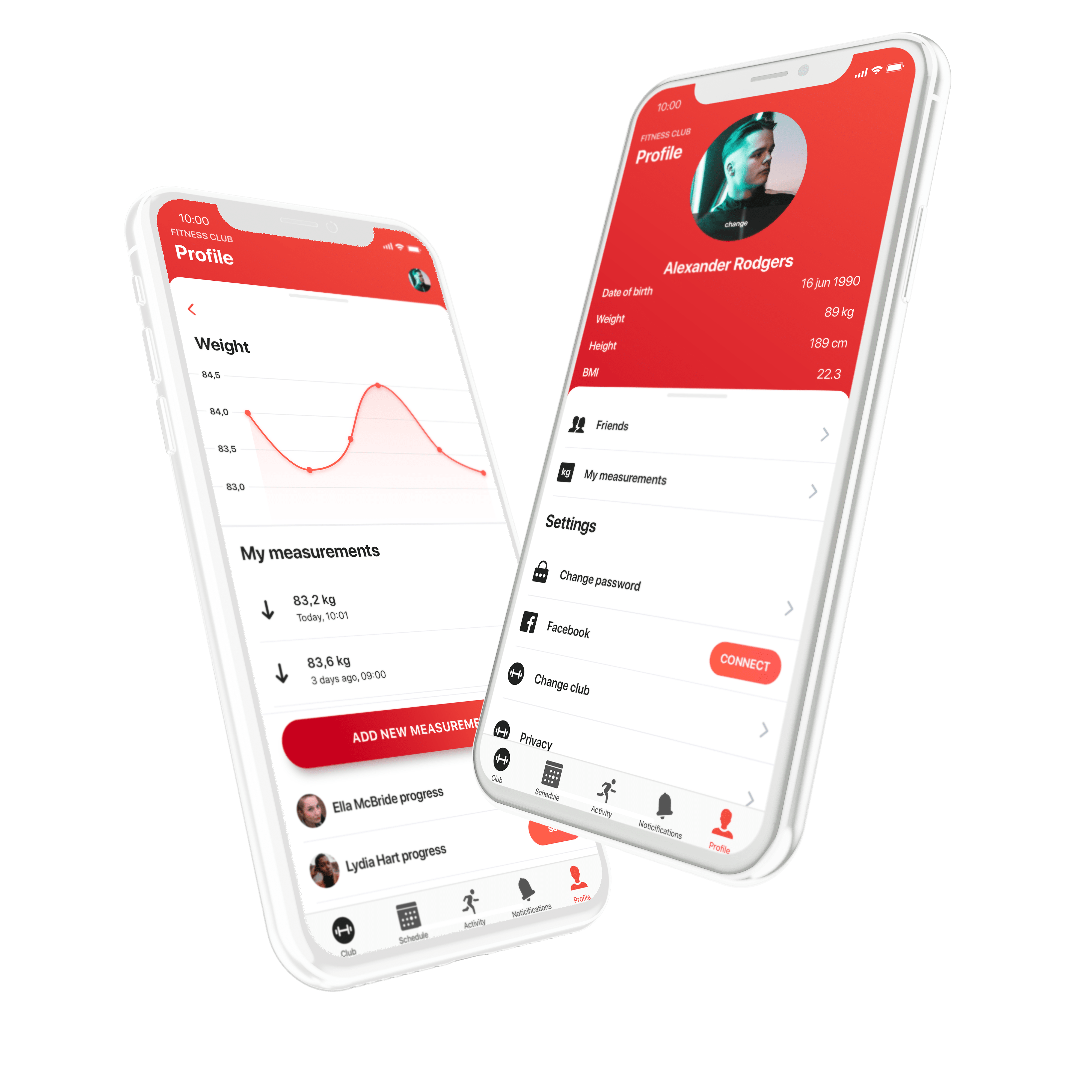 eFitness mobile app